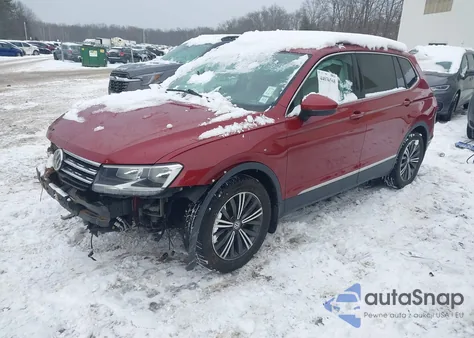 2018 Volkswagen Tiguan 2.0T Se/2.0T Sel из США, поврежденный, VIN 3VV2B7AX6JM162996